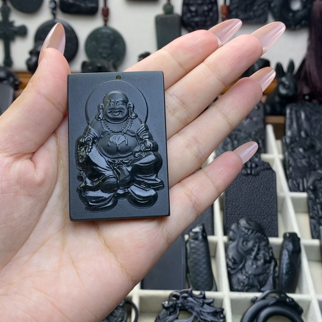 光***串和田玉未镶嵌颈饰