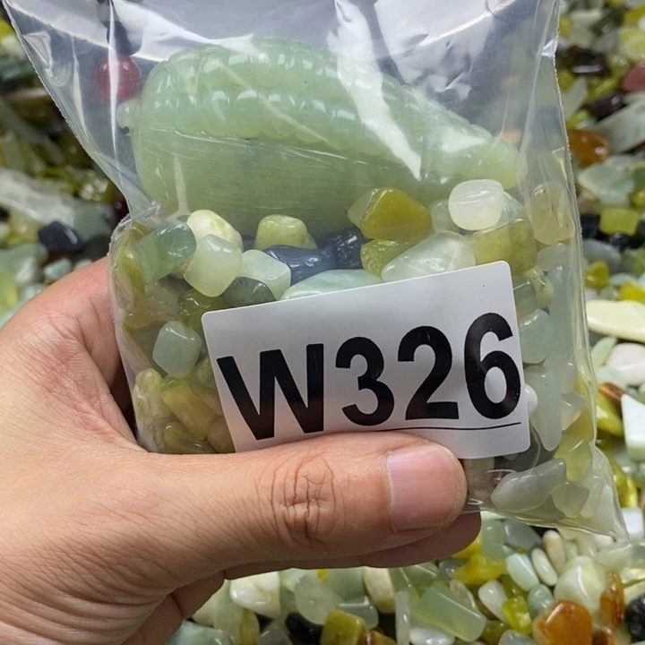 未镶嵌岫玉鱼缸石