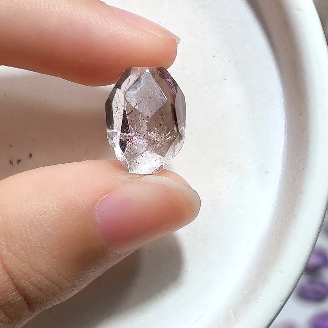 水晶珠宝半成品银S925镶嵌超七