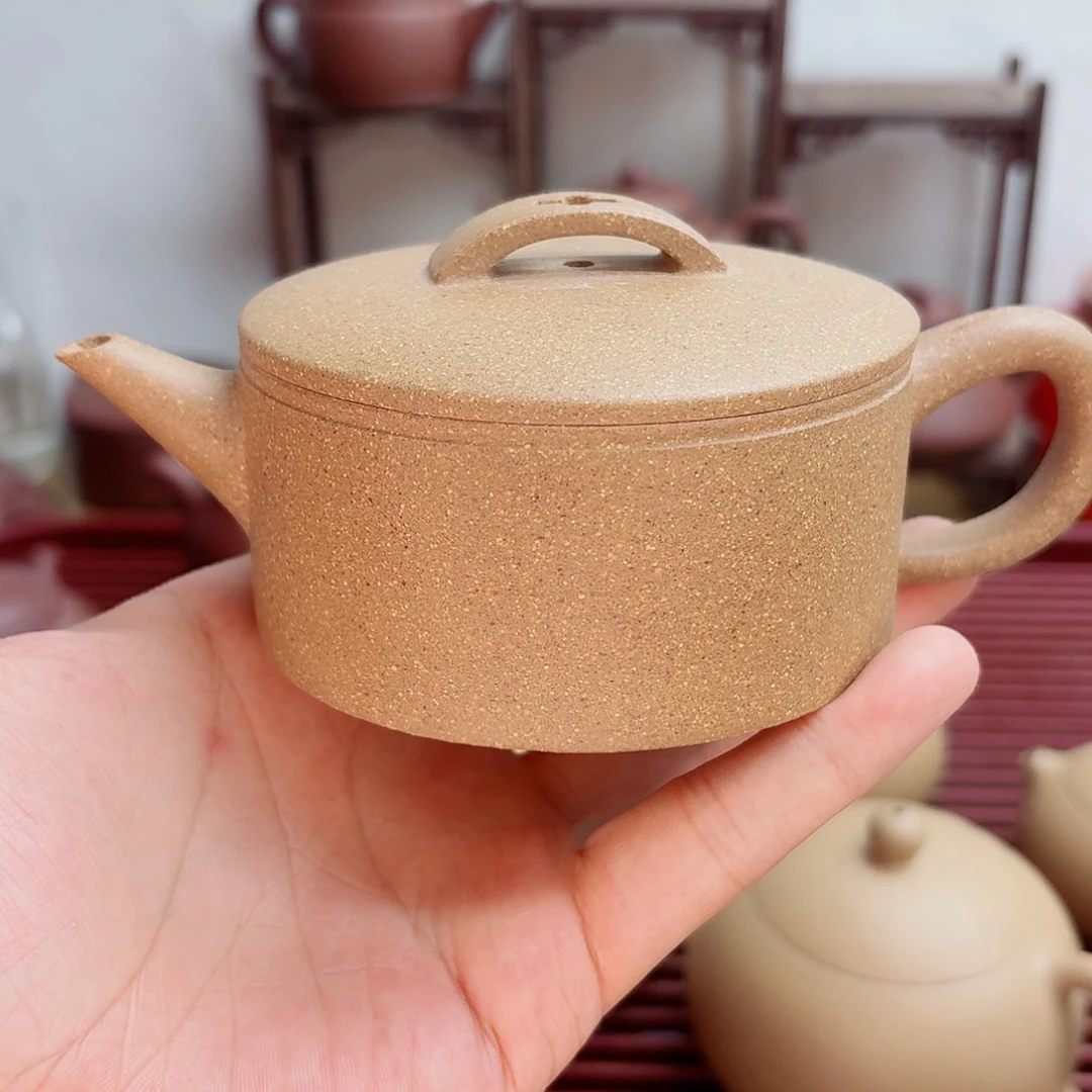 茶壶紫砂五彩段200cc 汉瓦壶