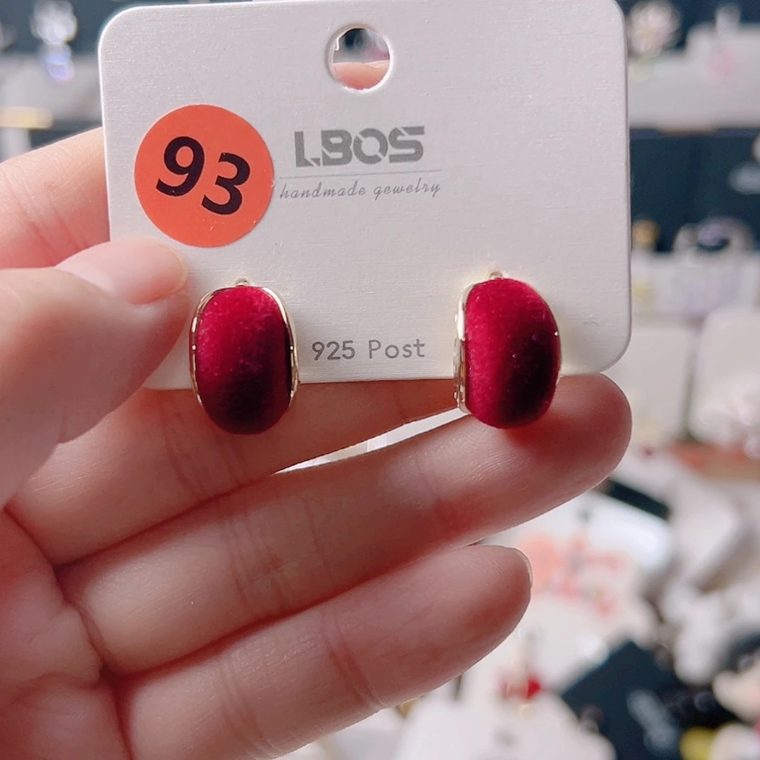 琉璃纯铜合金耳环的