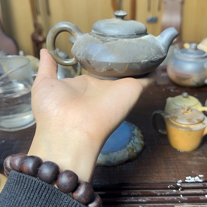 紫砂茶壶坭兴陶柴烧