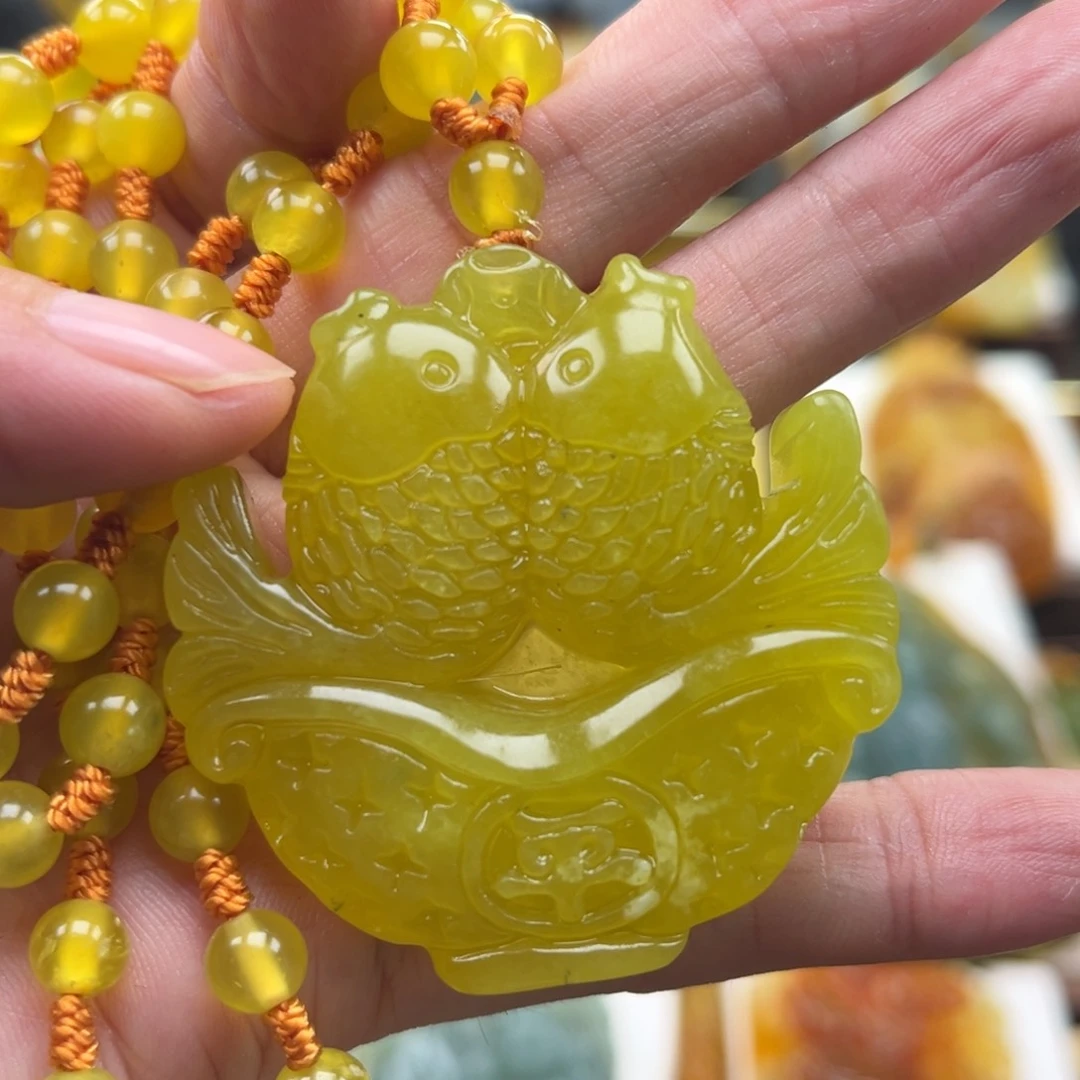 岫玉未镶嵌挂件挂件