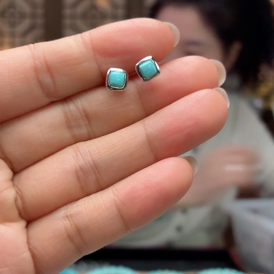 银S925镶嵌绿松石珠宝奇石