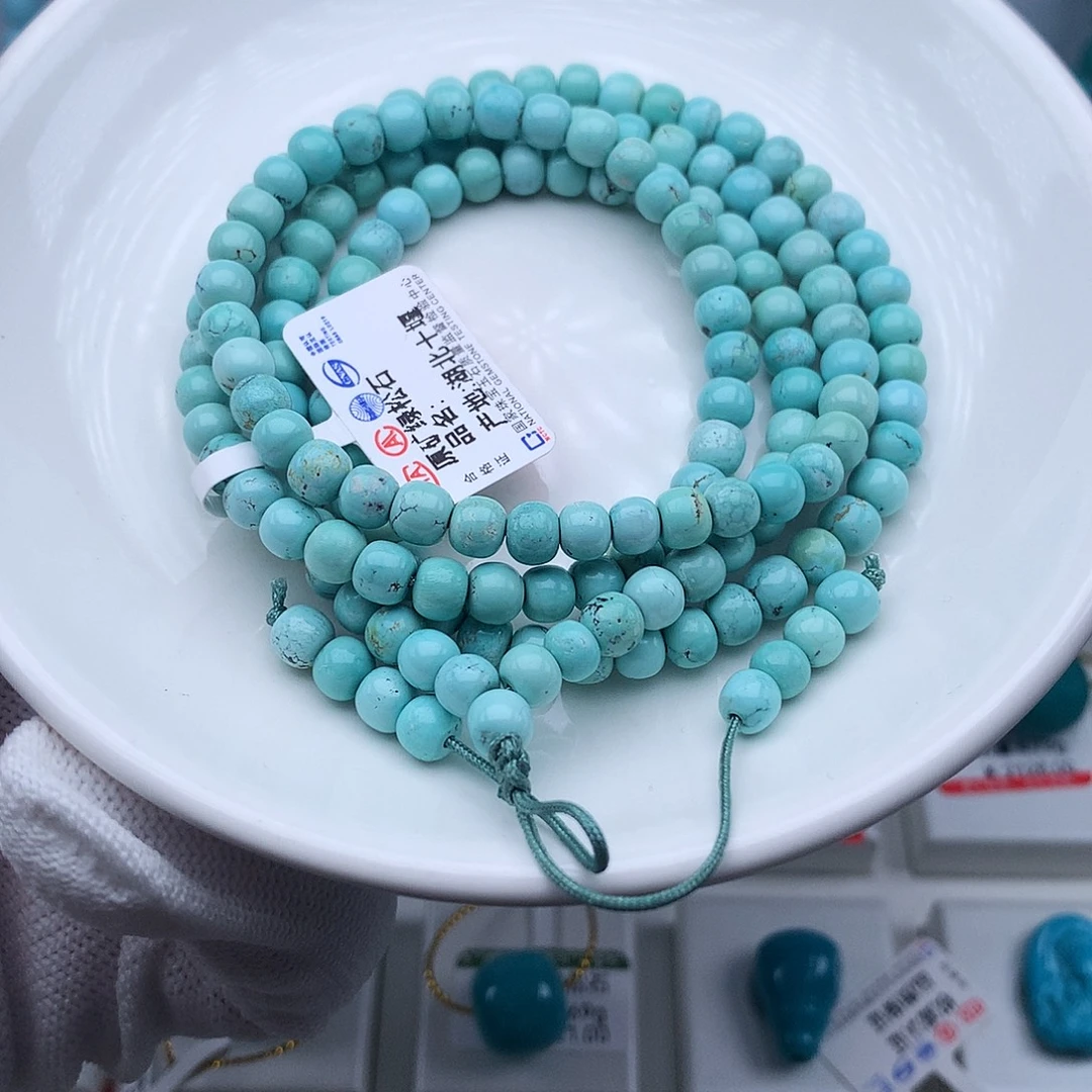 绿松石未镶嵌高瓷高色