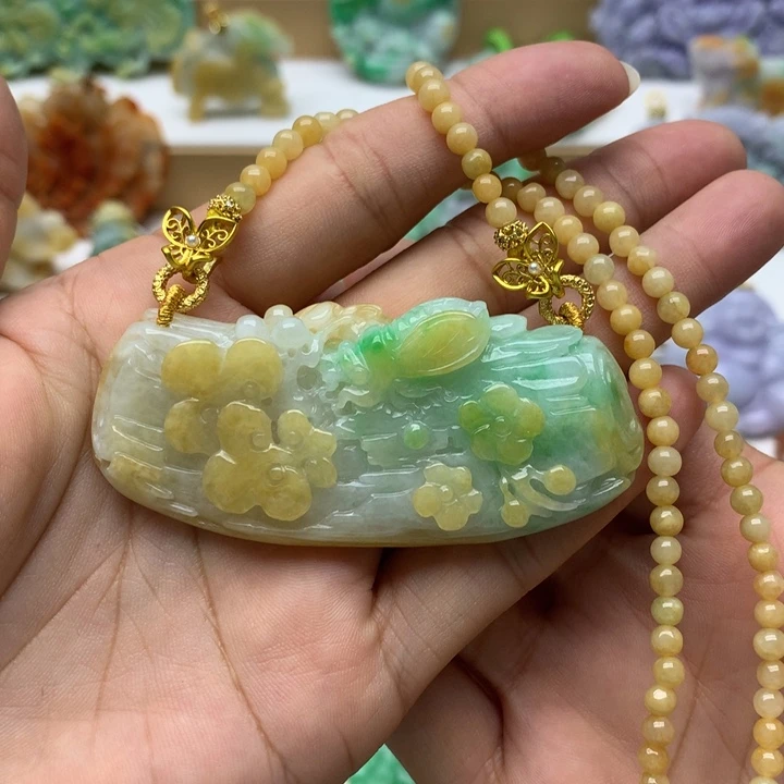 颈饰未镶嵌翡翠翡翠