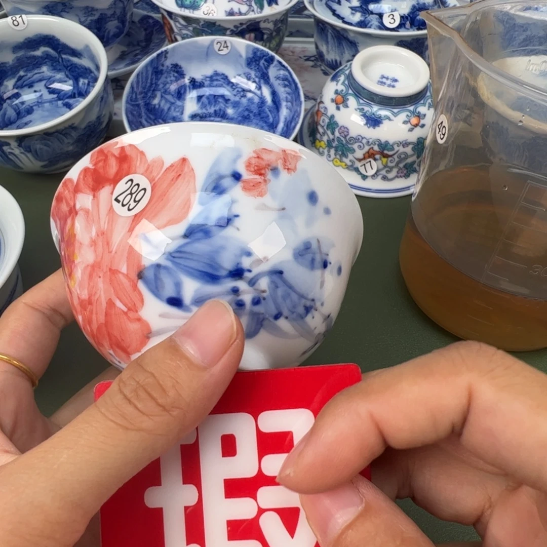 景德镇纯手工纯手绘茶具木木289