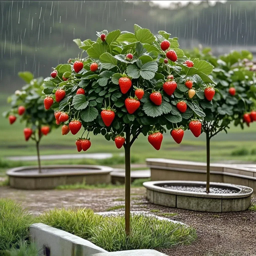 农科院研发2025重磅新品高产易大蒜长树上草莓南北可种植发芽率高