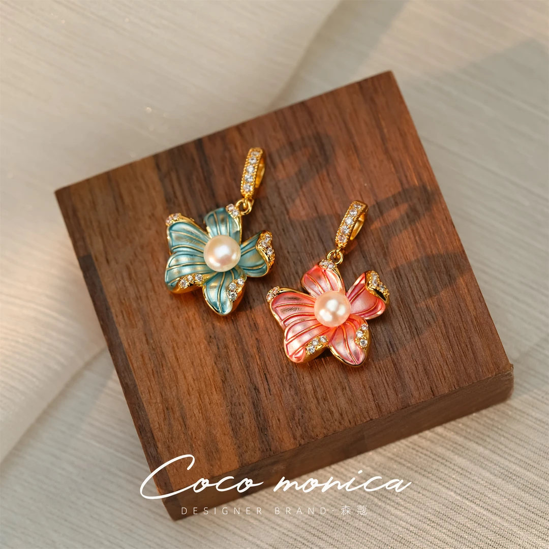 【小霞珠宝】珠链天然珍珠真品时尚法式小众中国风镶嵌素款精致WE77