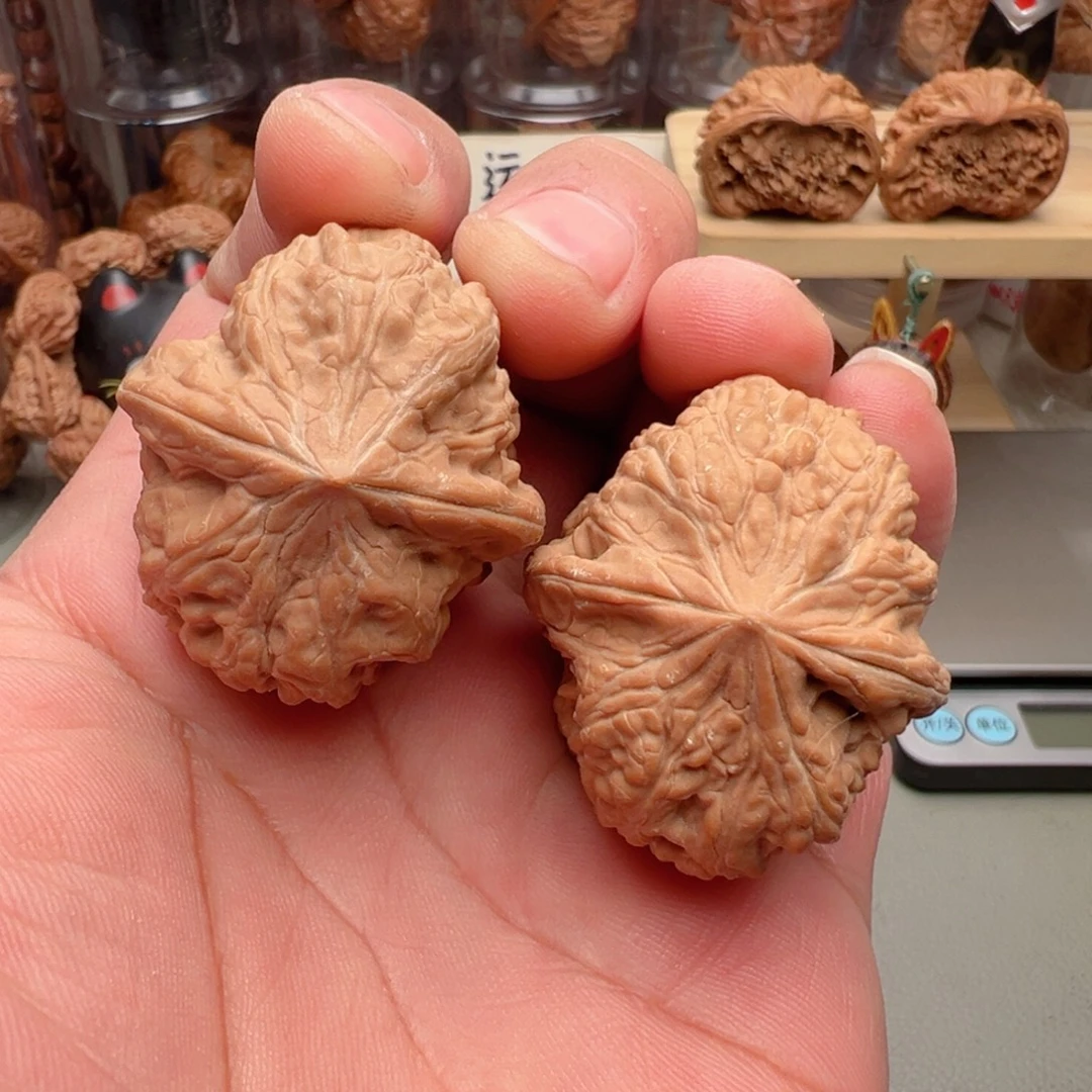 把件文玩核桃38尺全品凹底