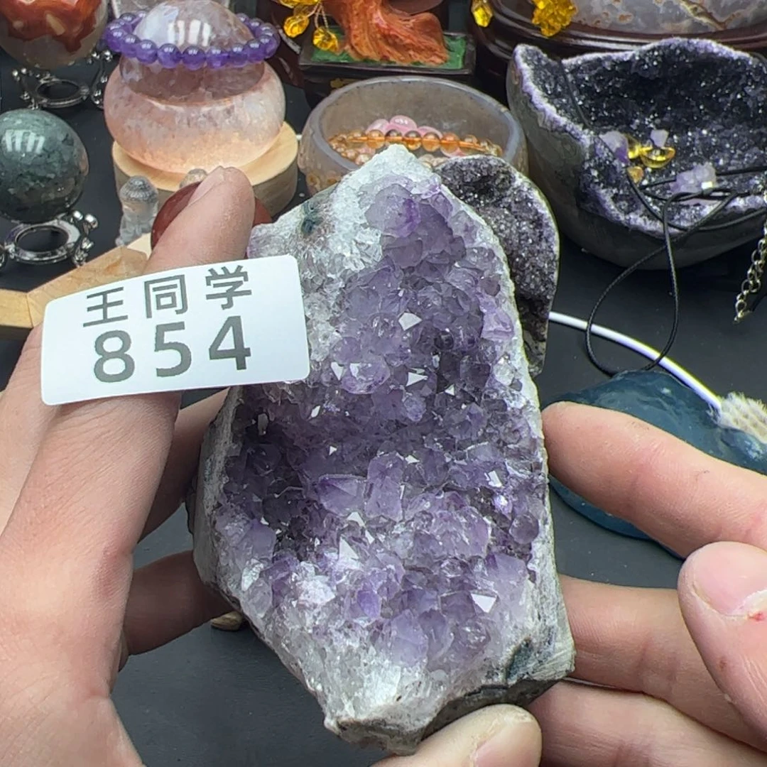 紫晶水晶摆件未镶嵌854