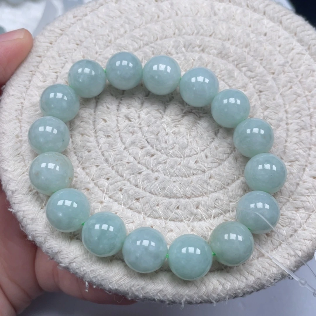 翡翠未镶嵌颈饰天然A货缅甸翡翠11.8mm