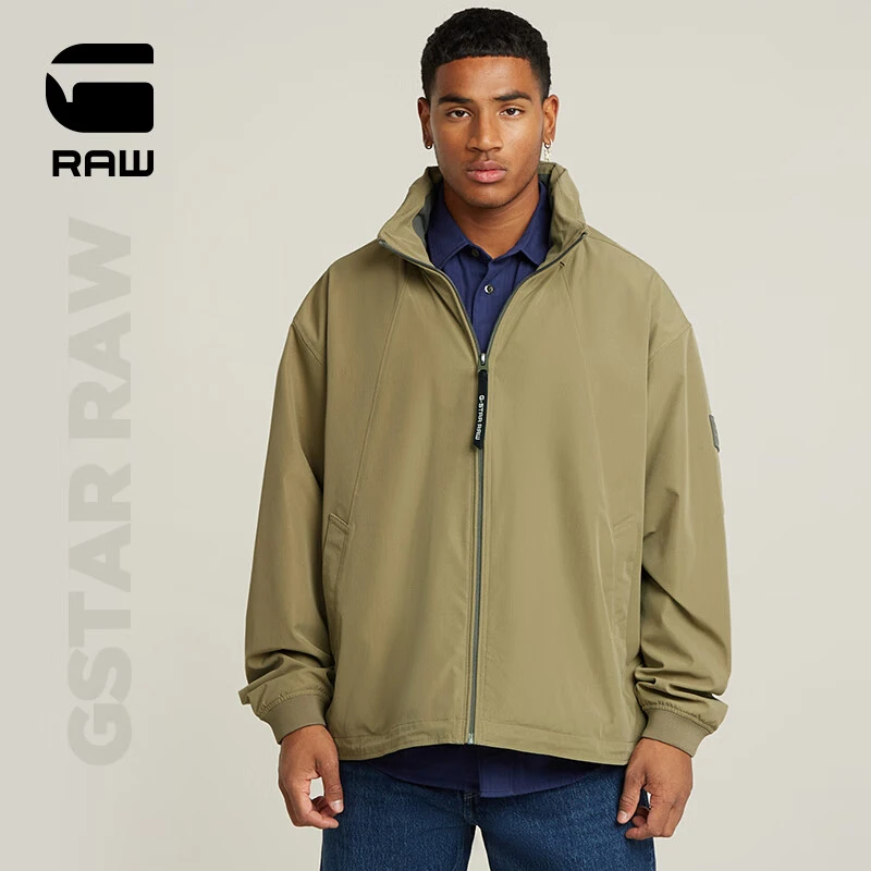 G-STAR RAW25春新品男士夹克防泼水轻便运动立领帅气时尚品质舒适