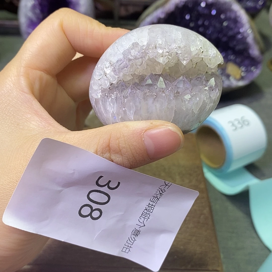 紫晶未镶嵌珠宝半成品