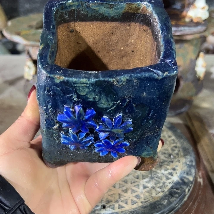 福利手工粗陶高温花器