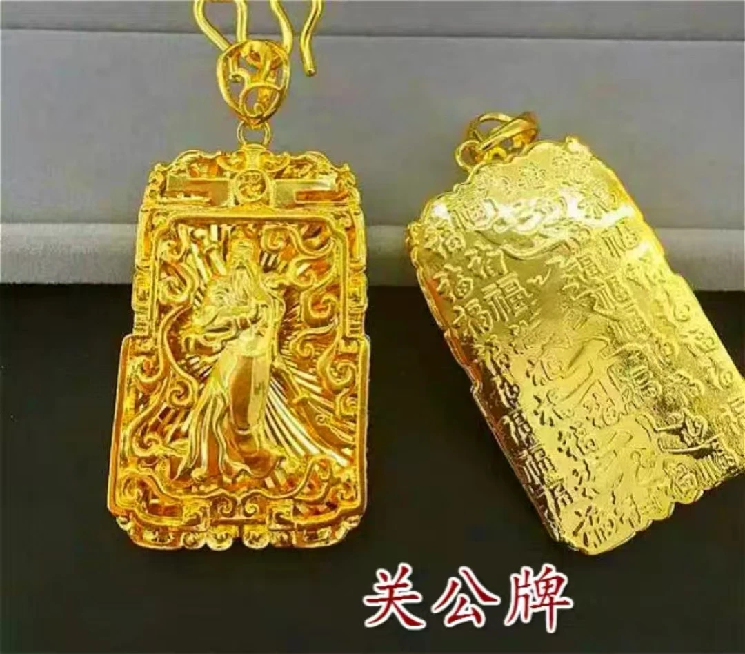 合金吊坠 2024爆款【关公吊坠】不掉色不褪色手工精美时尚大气