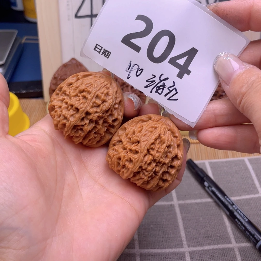 把件文玩核桃204号40三角疆