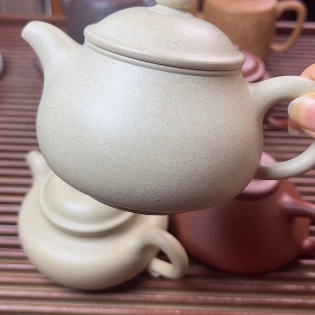 紫砂茶壶本绿 潘壶 全手 180c