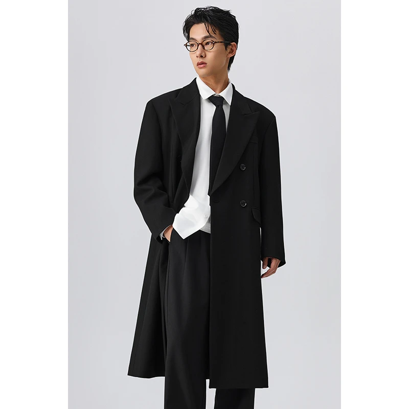 【高品质风衣集合】韩版风衣男长款宽松春夏时尚男士气质休闲外套潮