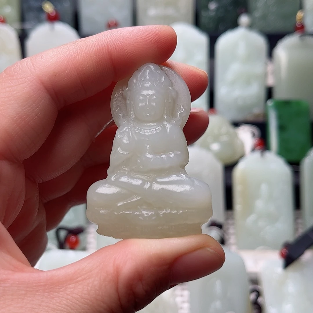 和田玉未镶嵌挂件