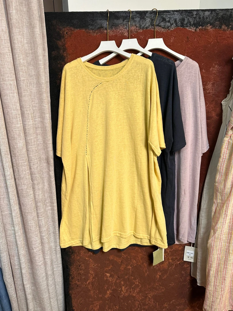 高货短袖常规耐磨常规款轻职风T恤打底衫套头欧若假日风