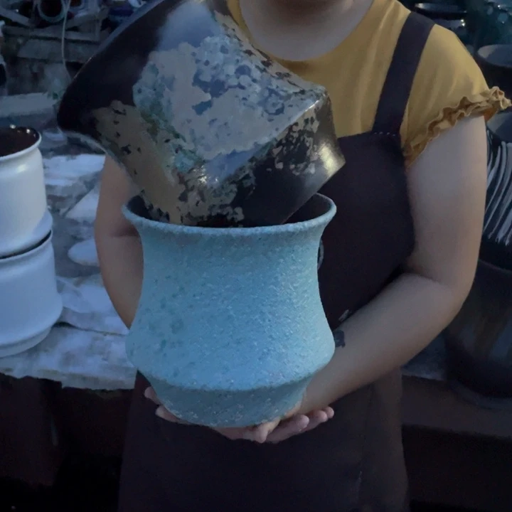 紫砂花盆口20高20正品正品