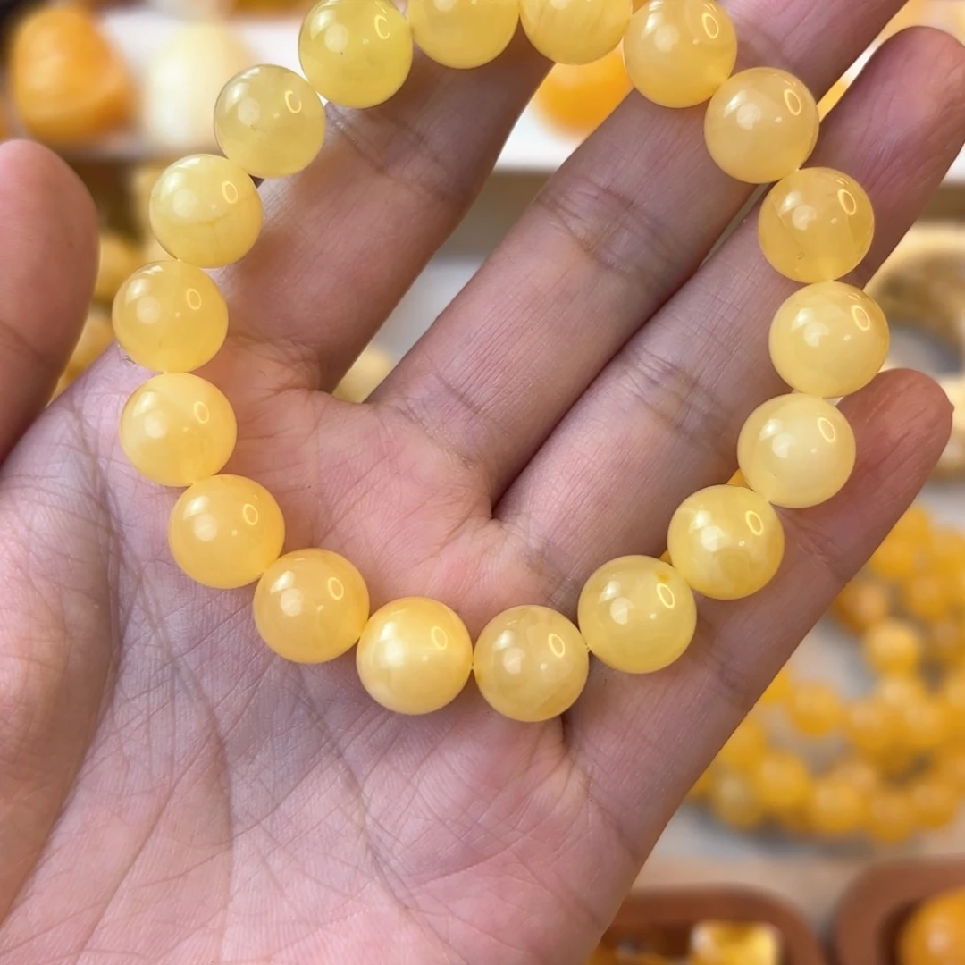琥珀颈饰未镶嵌蜜蜡