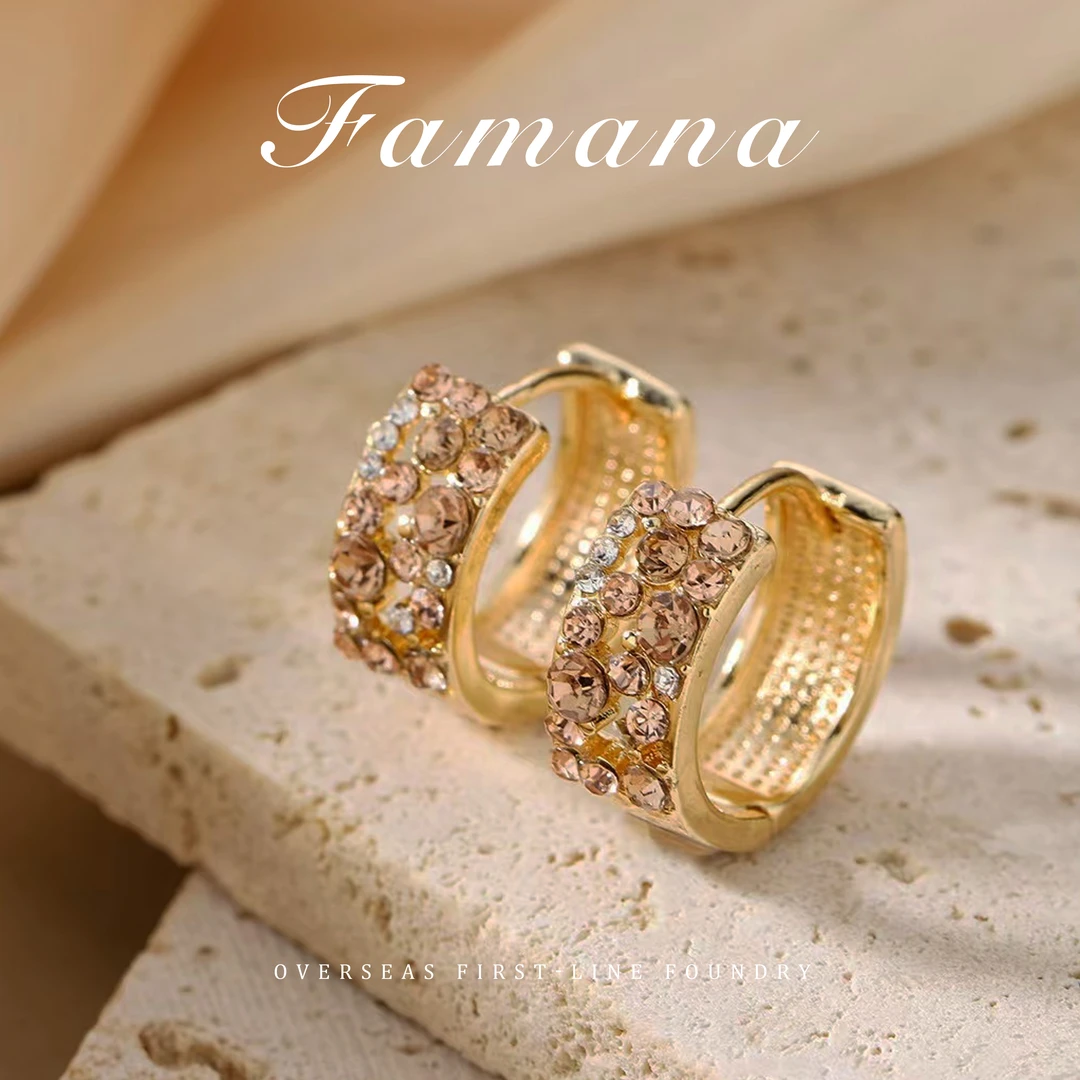 FANANA★设计师款满镶双戴耳环 G0779