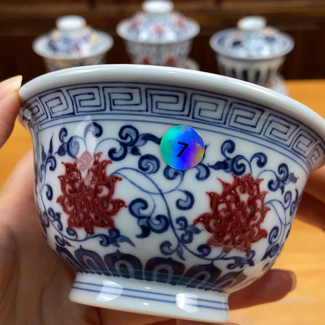手绘现代茶具非古董