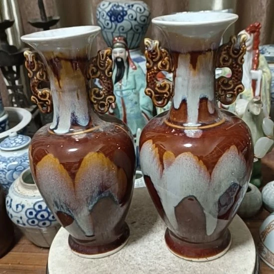 摆件陶青花陶瓷摆件青花陶瓷摆件