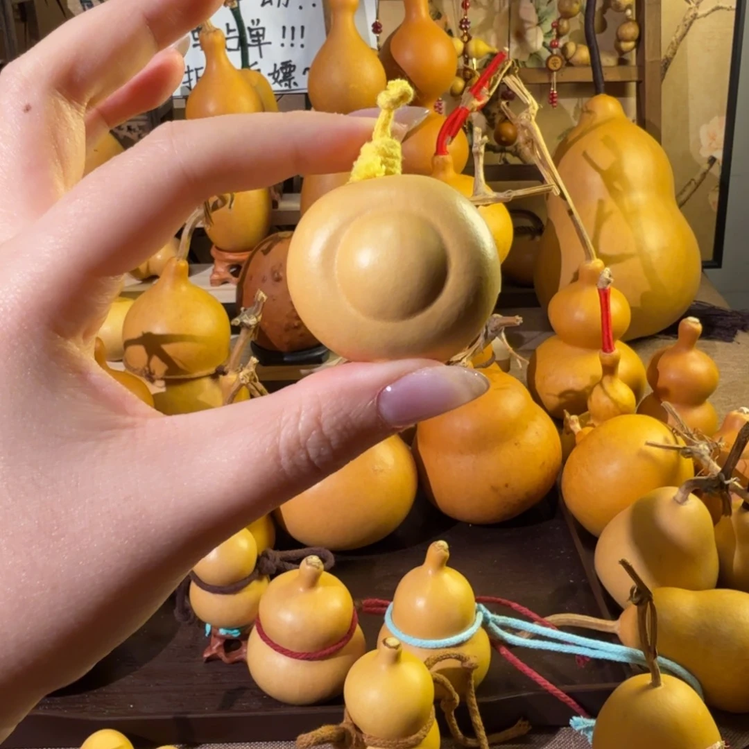 竹***宝天然葫芦手把摆件