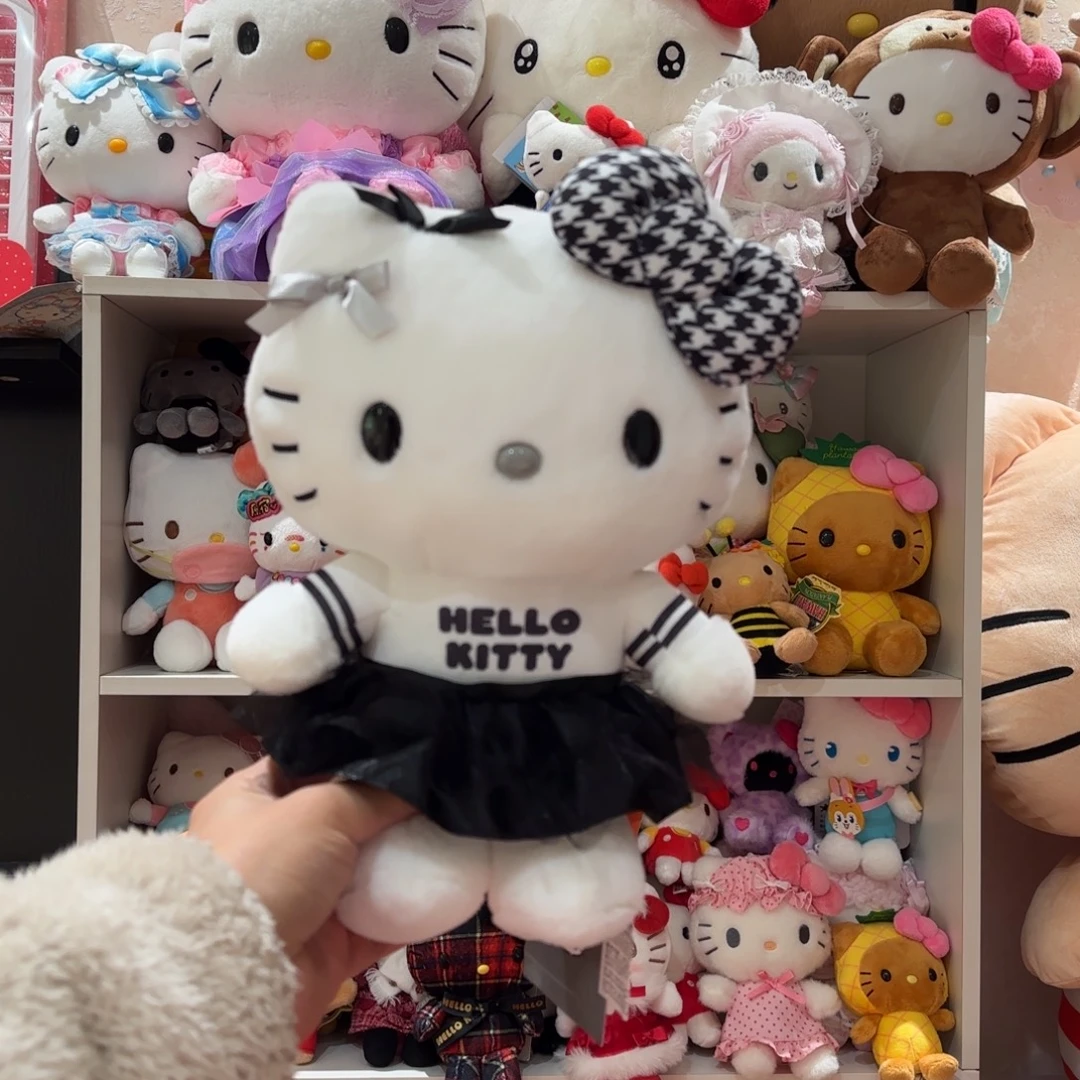 毛绒黑白印象kt公仔