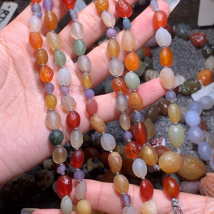 未镶嵌玛瑙/玉髓珠宝半成品