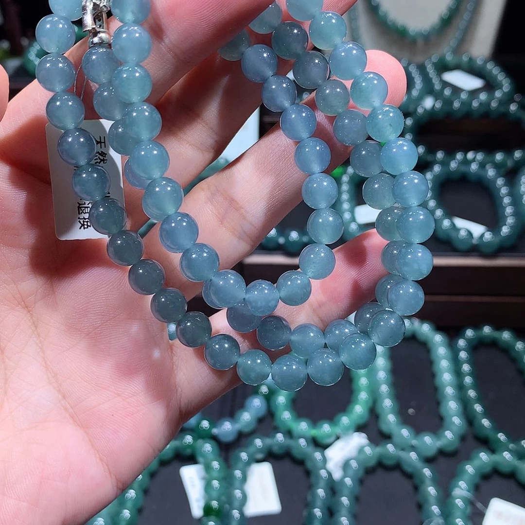 未镶嵌手链翡翠天然a货翡翠项链7.7