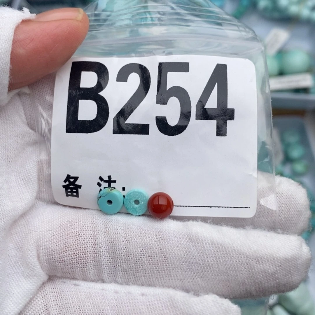 未镶嵌6隔片一对南红玛瑙