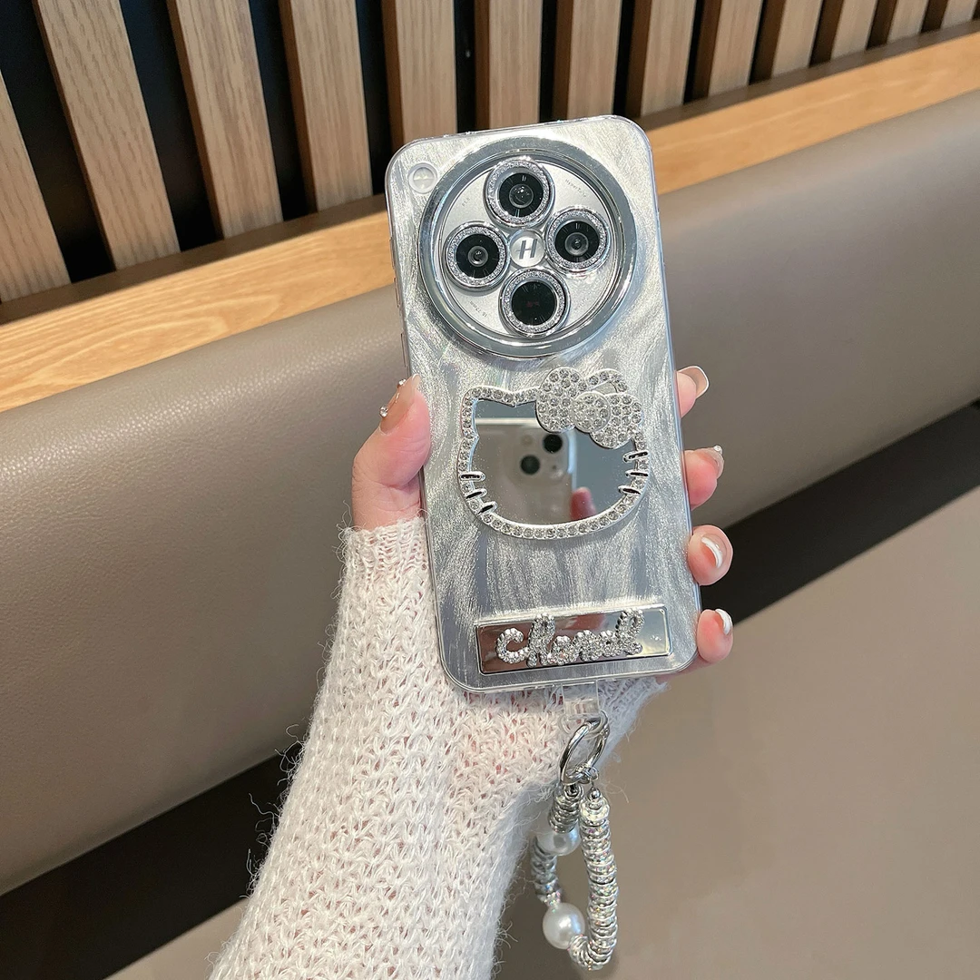 适用于oppofindx8手机壳x8s新款女x8s+带镜头膜pro可爱镜子ultra