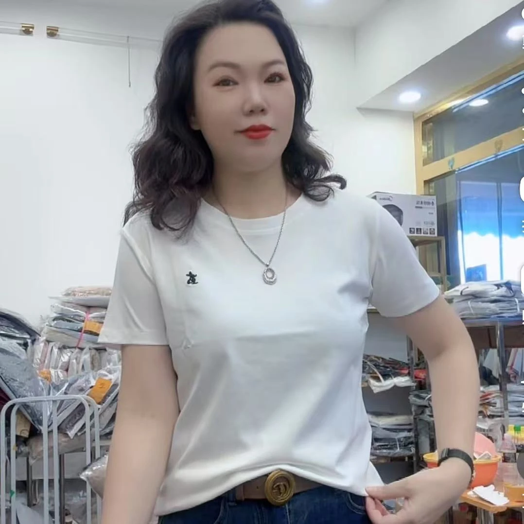 （芬芬家）新款时尚休闲百搭修身气质显瘦T恤766