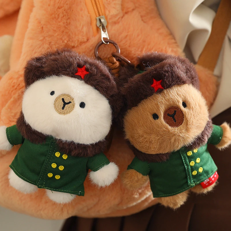 可爱卡皮巴拉水豚公仔卡皮吧啦玩偶毛绒玩具钥匙扣送女生生日礼物