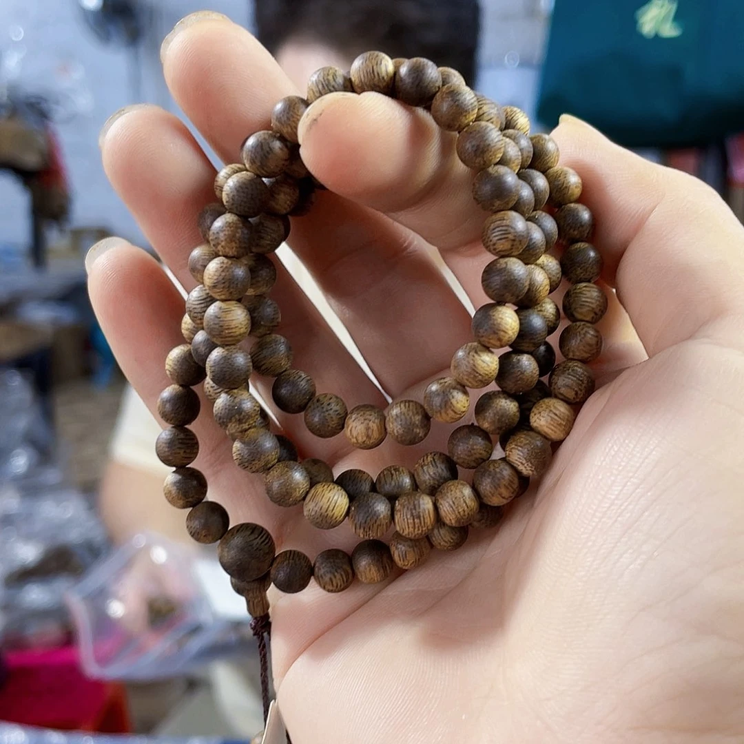 手串沉香野生黑棋圆珠长串0.6/11克多样性发一