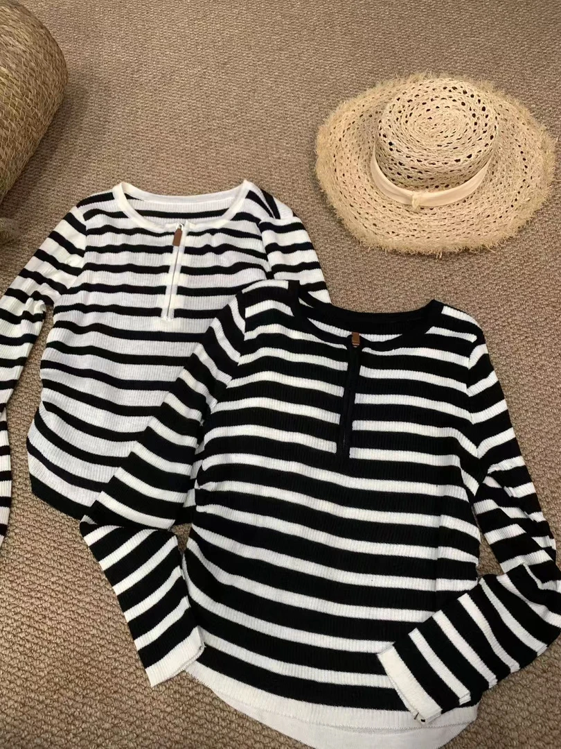 『雨美 Show』6291运动时尚半拉链针织