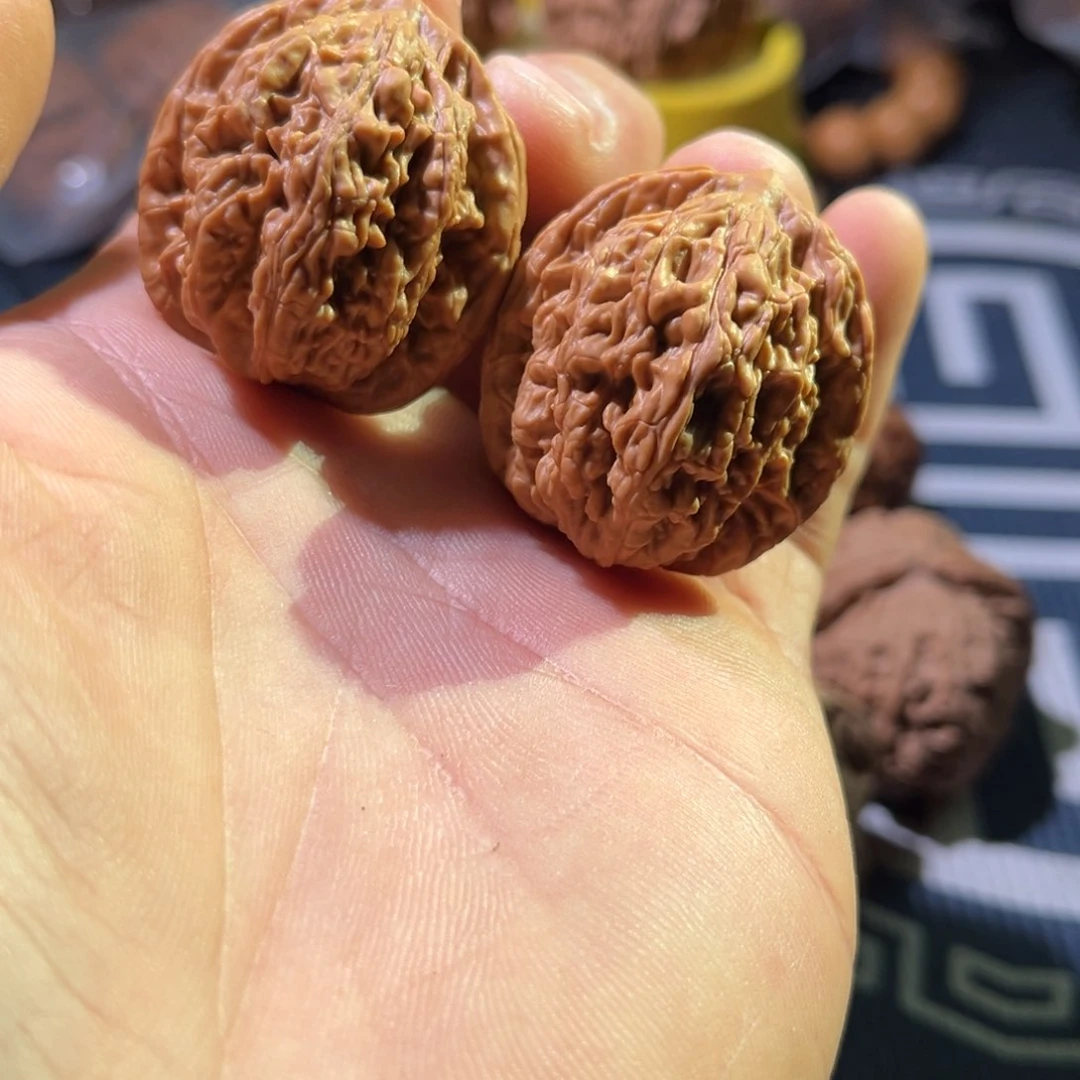 文玩核桃吊坠野*32山地虎头