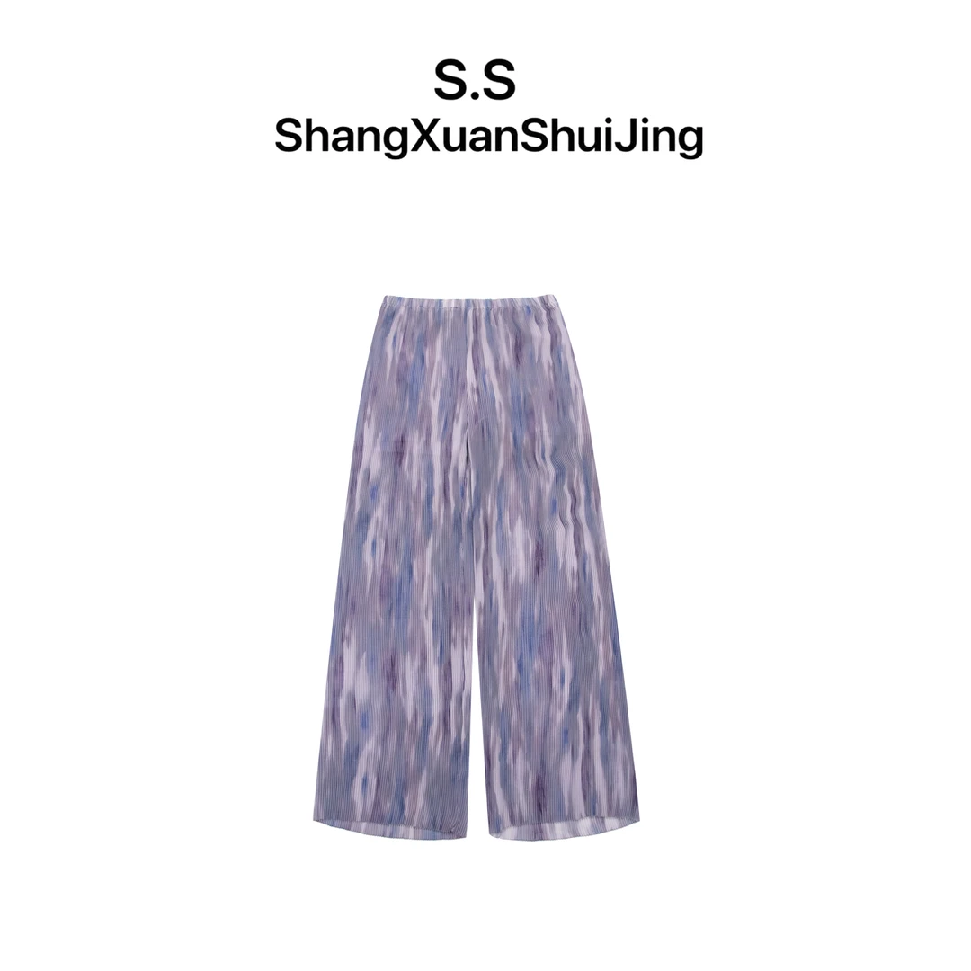 上玄水镜&【漫花】 品牌设计师女装 时尚百搭长裤 K25261027