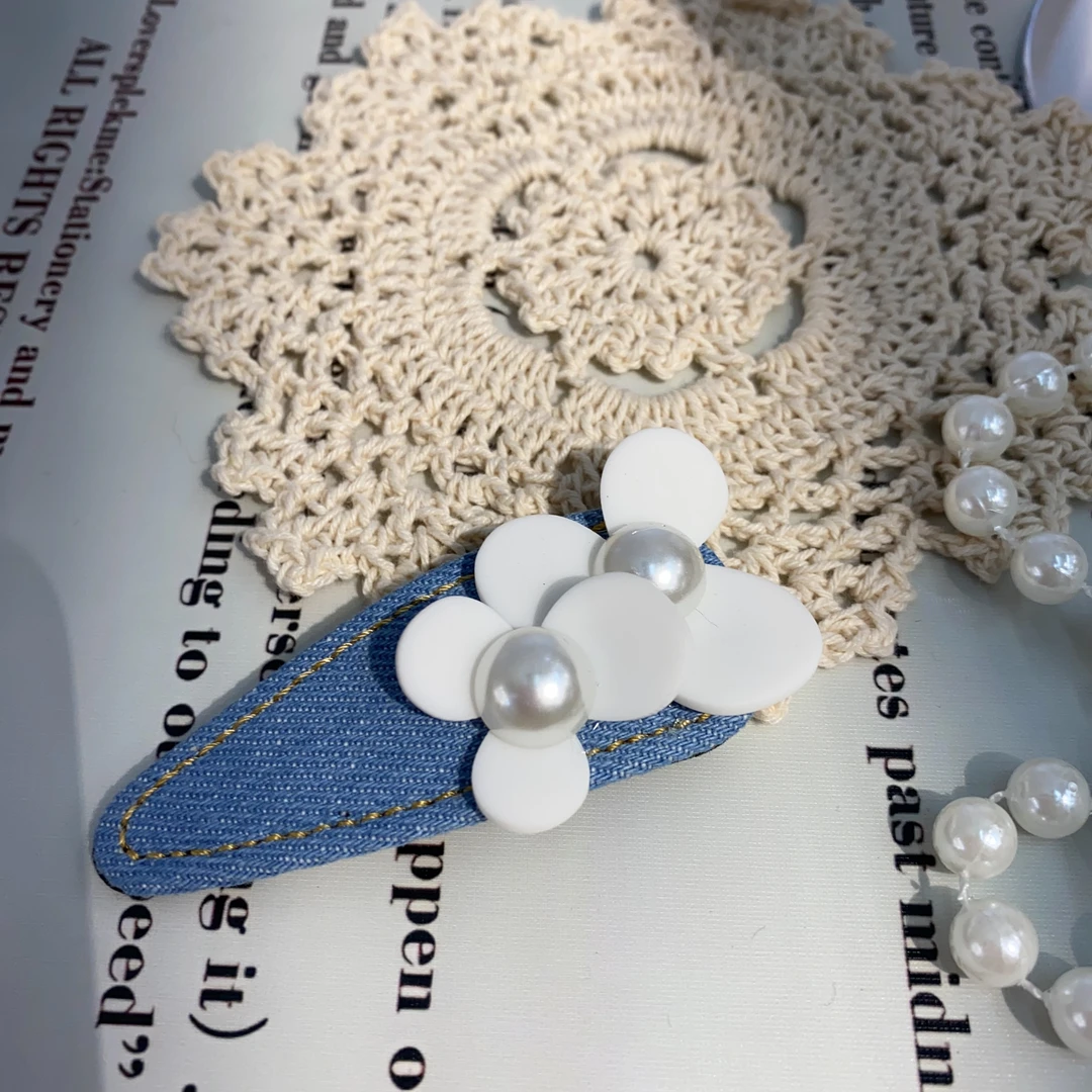 A95牛仔花花掰掰夹