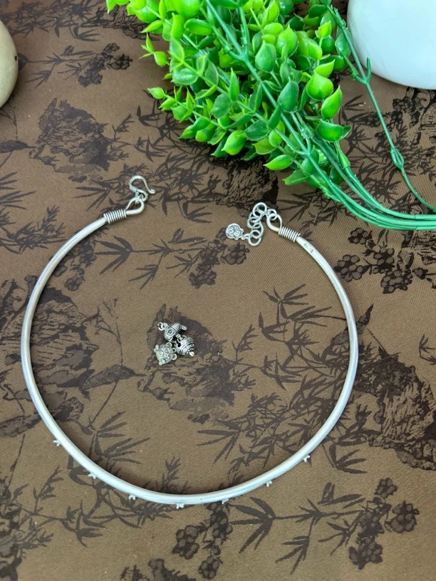 吊坠足银 小郑家纯银手工錾刻牡丹坠链