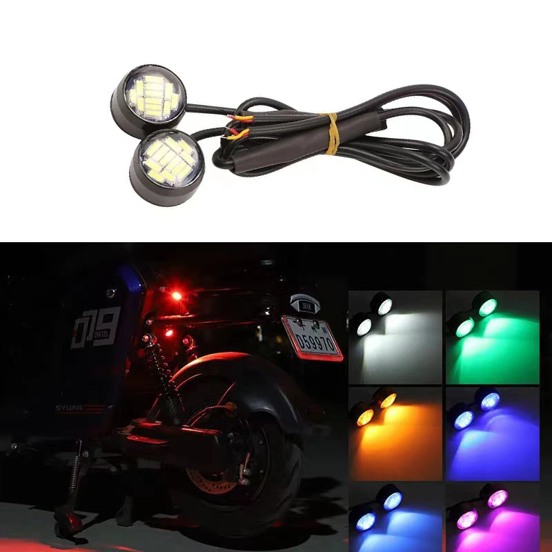 电动车频闪灯接线款摩托车底盘灯飞 机 灯领航灯高亮刹车灯装饰灯