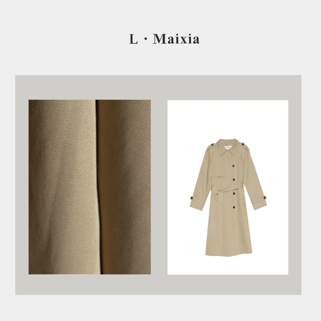 L.MAIXIA/露·玛莉先2025女士风衣ZF-25395