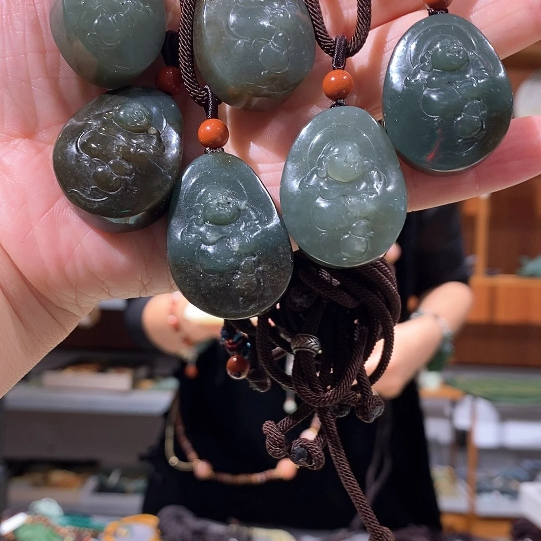 未镶嵌岫玉毛衣链