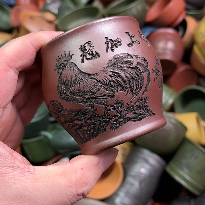 紫砂茶杯全手工紫砂主人杯