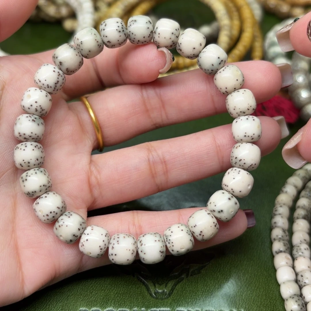 星月菩提手串8*9老型❗️大留白❗️石玉料❗️