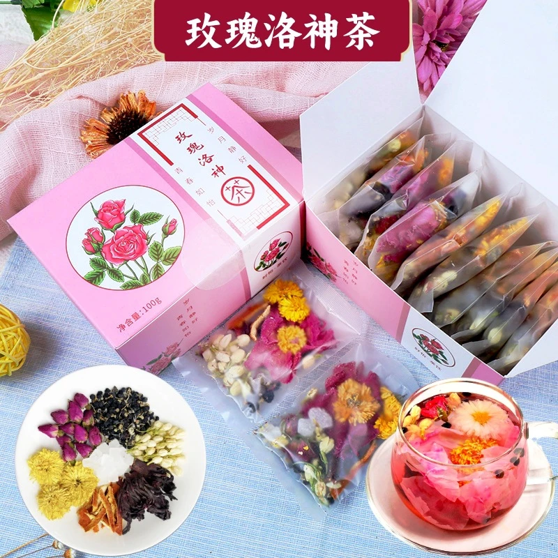 玫瑰洛神茶陈皮玫瑰茄花茶黑枸杞茶菊花茶玫瑰花茶茉莉花茶叶